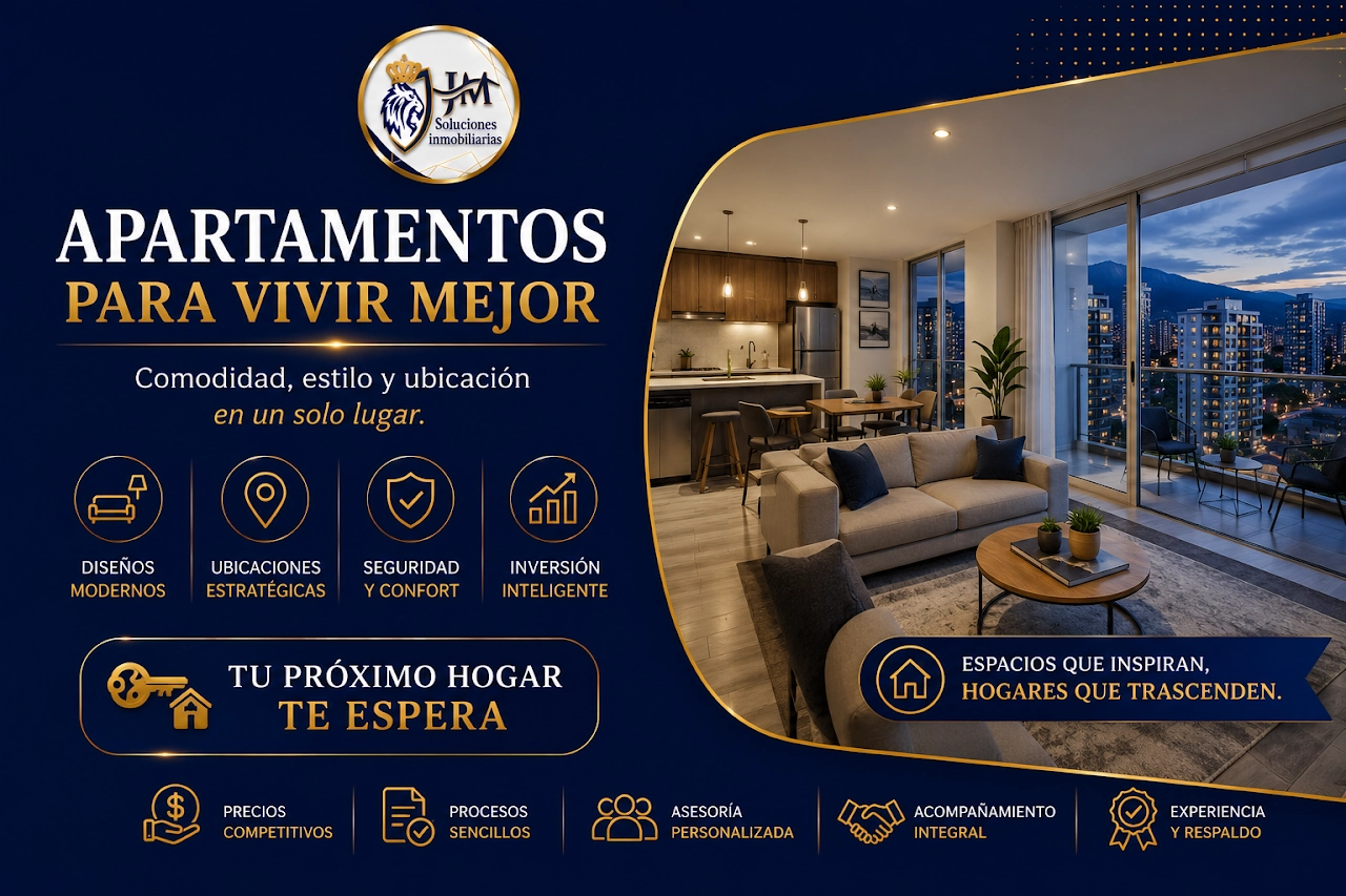 Apartamentos usados en venta y alquiler disponibles JM Soluciones Inmobiliaria — acabados modernos, zonas comunes y ubicaciones premium en ciudades principales.